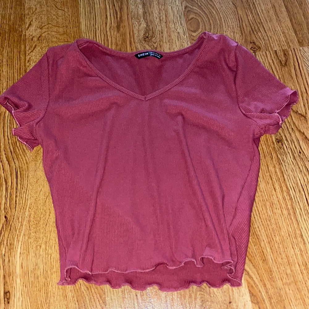 Shein v neck t shirt